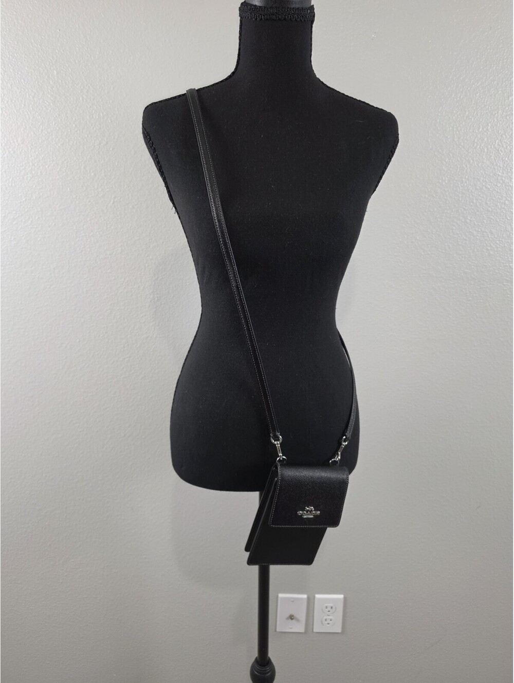 Black Coach Crossbody Badlands Shoulder Bag Leather Purse New - Picture 2 of 15